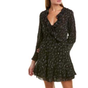 IRO avenge printed ruffle dress